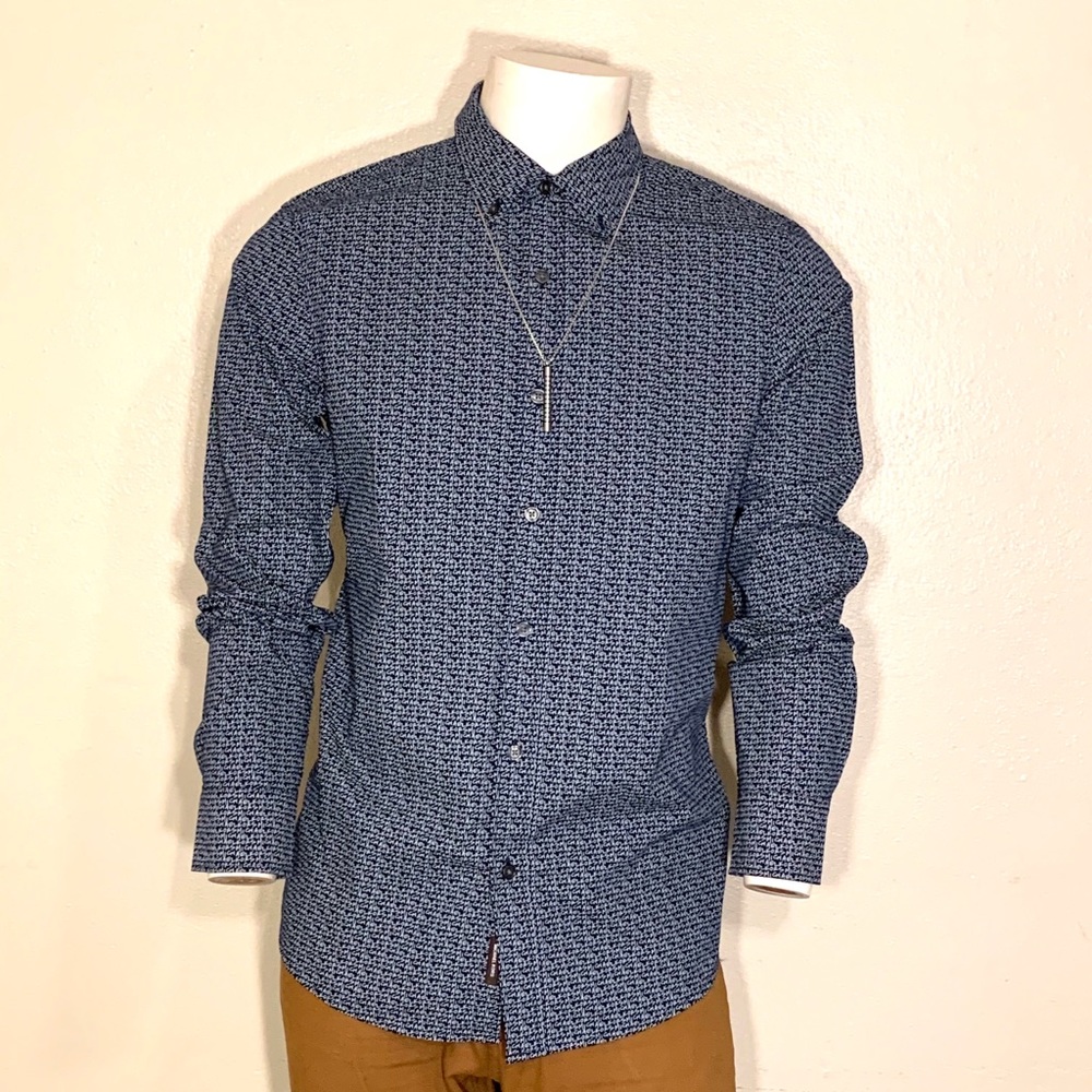 MICHAEL KORS Signature Logo Button Down Shirt